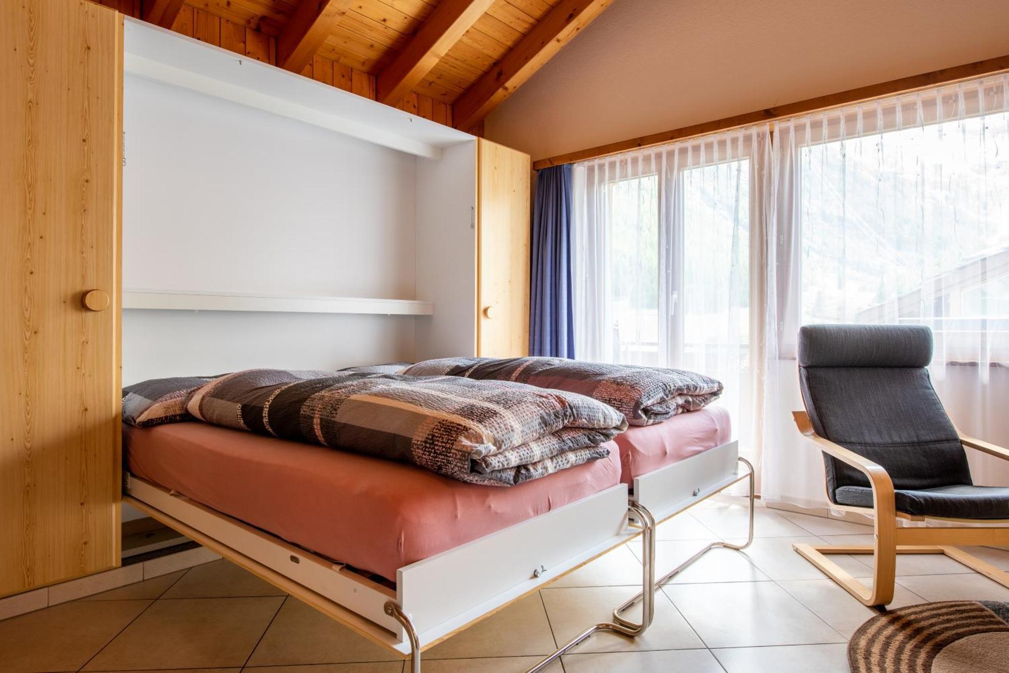 Appartement Haus Avalanche à Saas Fee Chambre photo