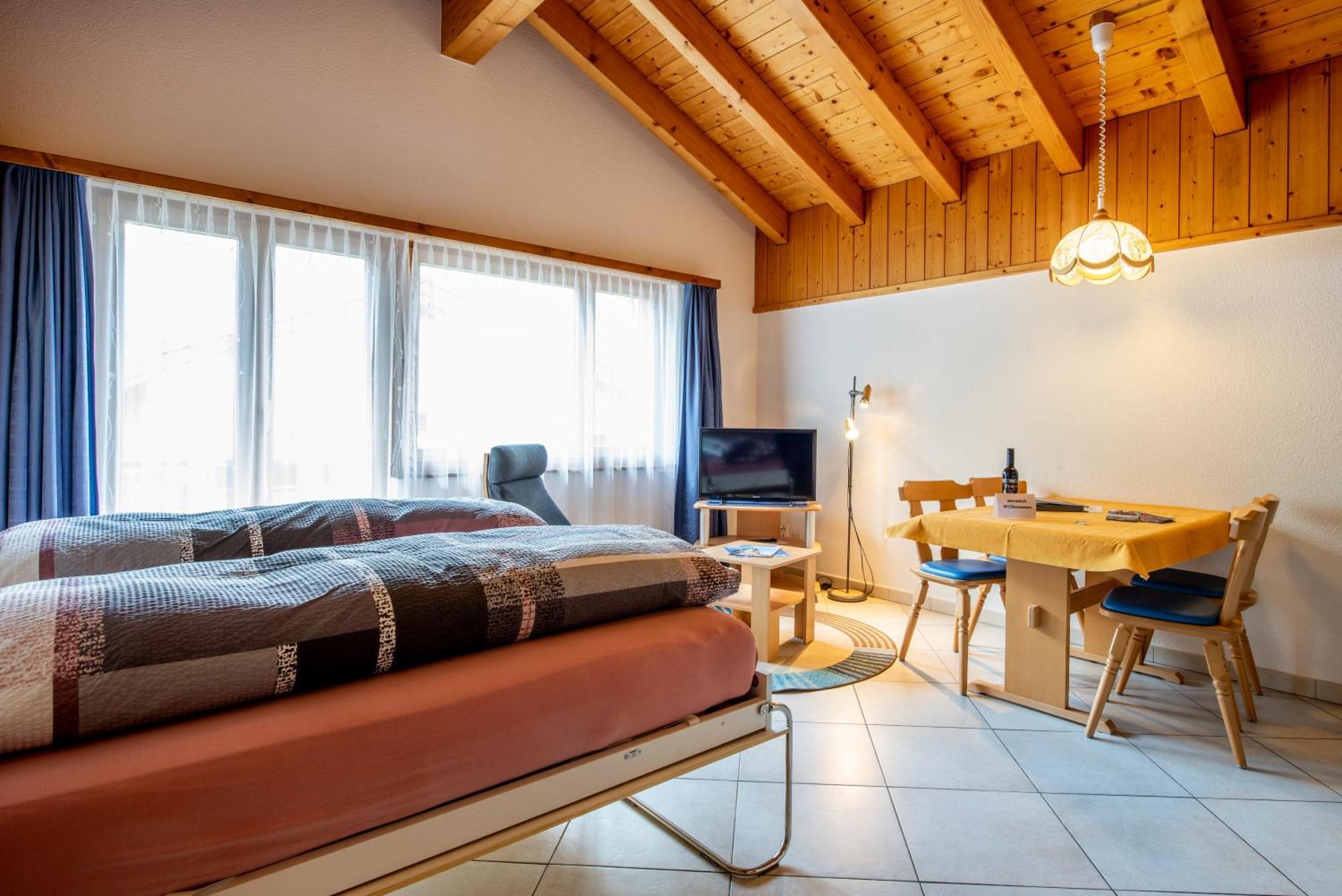 Appartement Haus Avalanche à Saas Fee Chambre photo